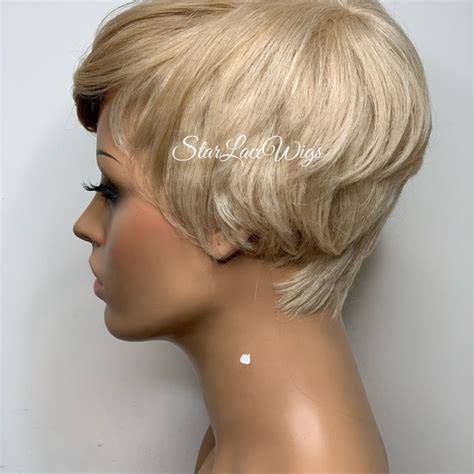 Short Blonde Wig Etsy