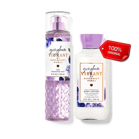 BBW GINGHAM VIBRANT Fragrance Mist And Lotion 236mL Gingham Vibrant