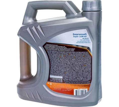 Масло Super 10W-40 4л, Gazpromneft 253142142 - выгодная цена, отзывы ...
