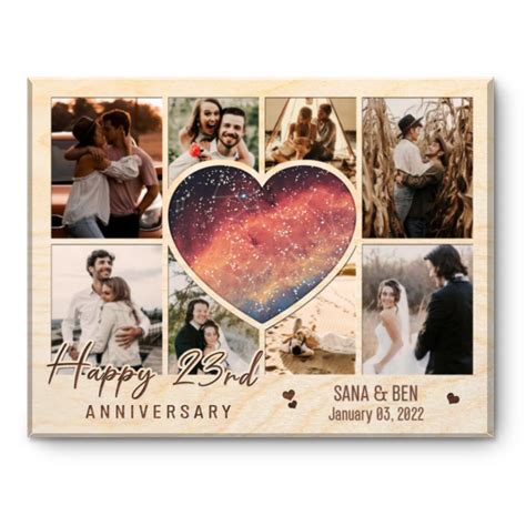 Custom Star Map Rd Anniversary Gift Years Photo Collage Gift For