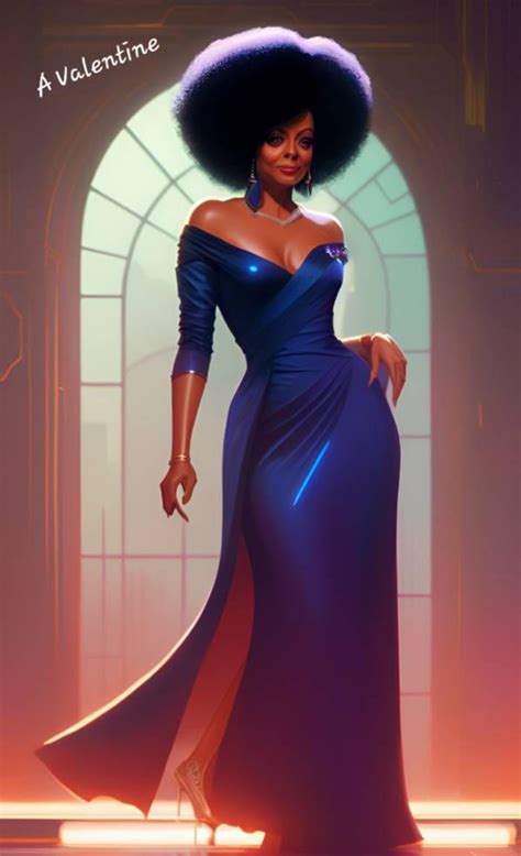 The Celebrity Femme Fatale Series Diana Ross By Ladyvalsart1983 On
