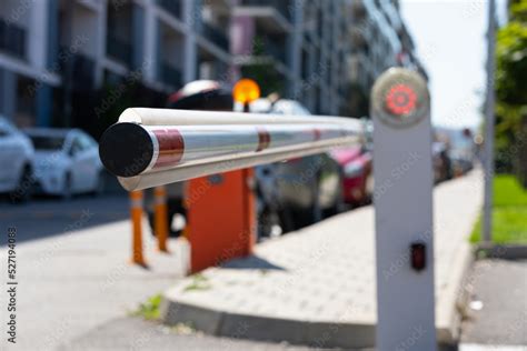 Parking lot barrier Stock Photo | Adobe Stock