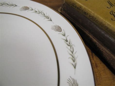 Empress China Grano Gold And Gray Wheat Chop Plate Etsy