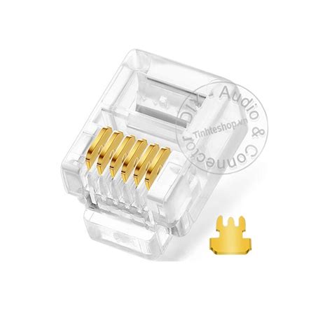 Đầu RJ12 6P6C 10 chiếc - 6 pin RJ12 telephone cable connector | Tinh Tế ...