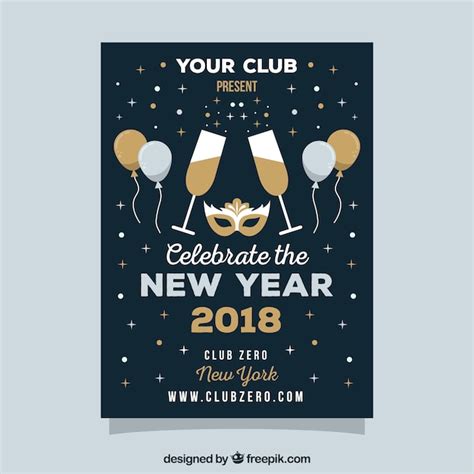 Uitnodiging Nieuwjaarsfeest Afbeeldingen Gratis Downloaden Op Freepik