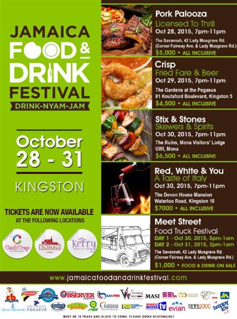 Jamaica Food & Drink Festival Starts Wednesday, October 28 - YardEdge