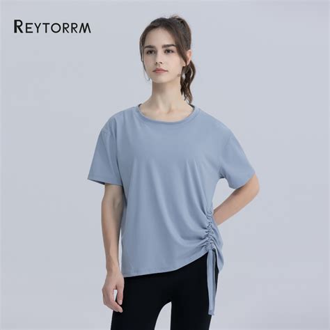 Jual Reytorrm Baju Lengan Pendek Wanita Olahraga Kaos Sport Gym Yoga