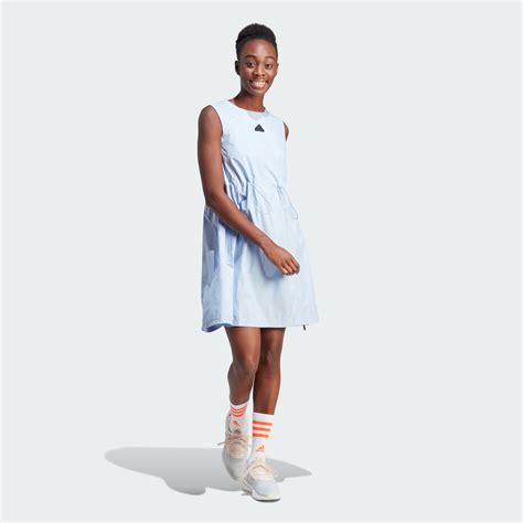 Women's Clothing - City Escape Dress - Blue | adidas Saudi Arabia