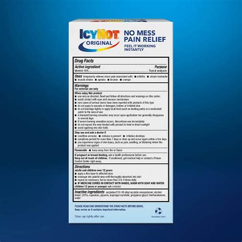 Dầu nóng dạng lăn Icy Hot Original No Mess Roll On ml Wowmart VN hàng ngoại nhập