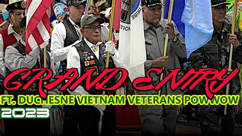 Grand Entry Fort Duchesne Vietnam Veterans Powwow 2023 Youtube