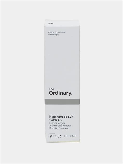 Сыворотка для лица с ниацинамидом и цинком The ordinary Niacinamide 10% ...