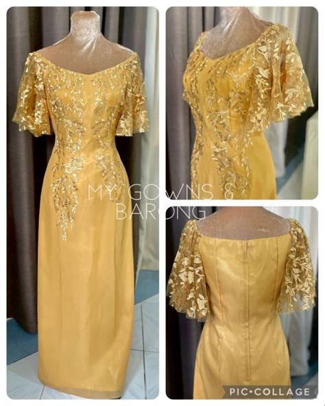 Matte Gold Principal Sponsor Mother Ninang Gown Lazada Ph