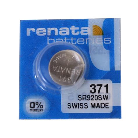 Renata 371 Replacement Watch Battery