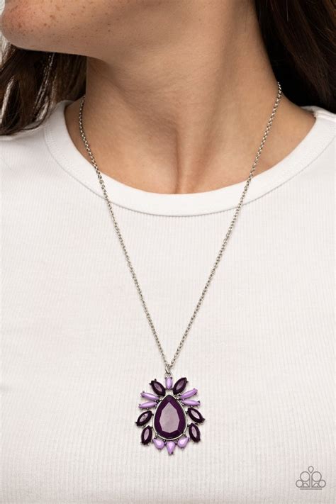 Paparazzi Necklace Indie Icon Purple Paparazzi Jewelry Online