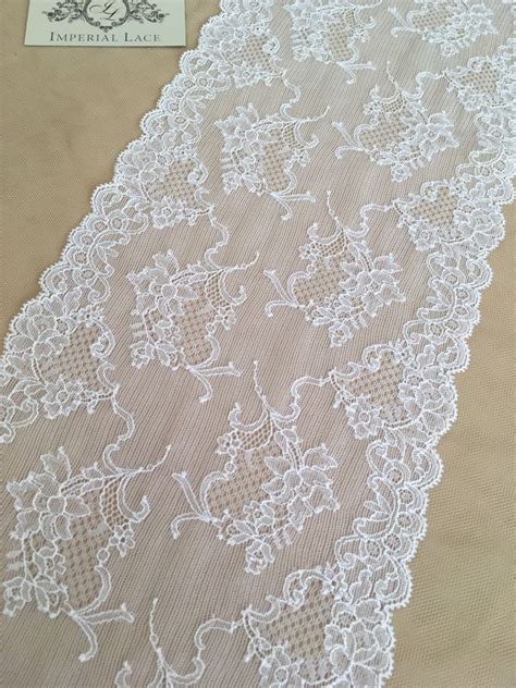 White Elastic Lingerie Lace Trim Lace Trim Lace Fabric From Imperiallace