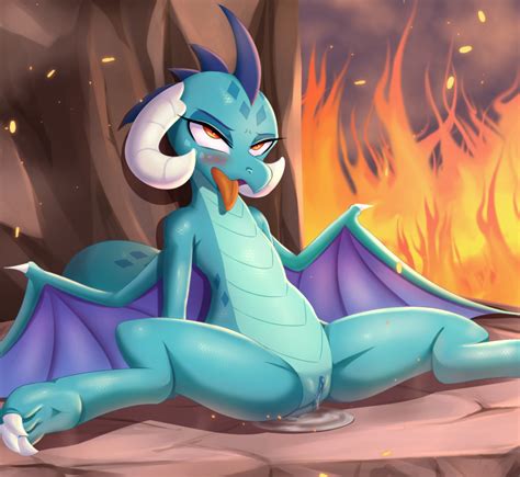 Rule 34 2017 Anthro Aryanne Blue Scales Blush Claws Clitoris Dragon