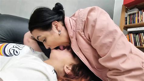 Lesbian Girls Kissing Deeply With A Lot Of Tongue Colombian Porn By FapHouse XHamster