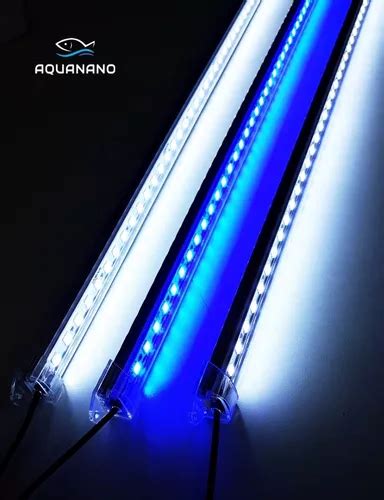 Luminária Led 2 Branco 10 000k 4 Azuis 40cm P Aquário Nano