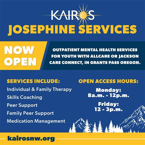Kairos - Kairos Josephine Services is now open! We are providing
