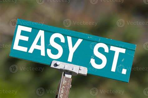 Easy Street Sign 871842 Stock Photo At Vecteezy