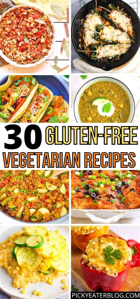 30 Vegetarian Gluten Free Recipes for Dinner | The Picky Eater