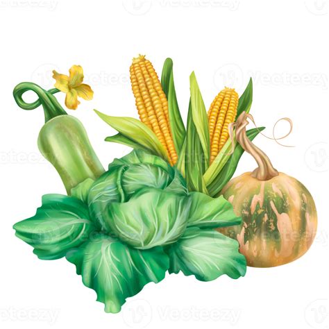 Cabbage corn squash pumpkin, sustainable gardening, farming