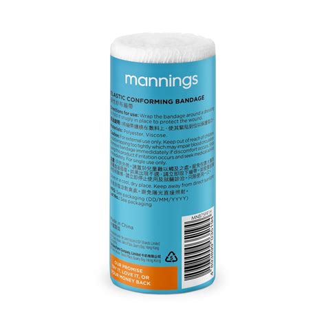 Mannings Elastic Conforming Bandage Cm X M Roll Mannings