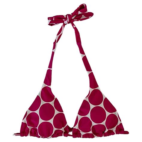 Victorias Secret Pink Polka Dot String Bikini Top EBay