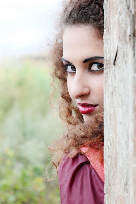 Beautiful Gypsy Girl In Red Dress Stock Photo Image Of Costume