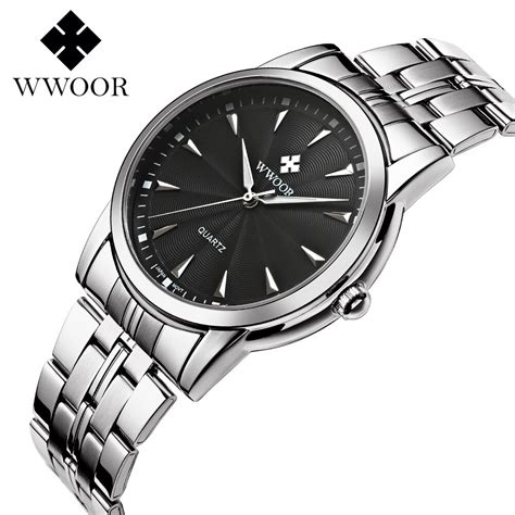 WWOOR reloj analógico de cuarzo para hombre accesorio de pulsera de