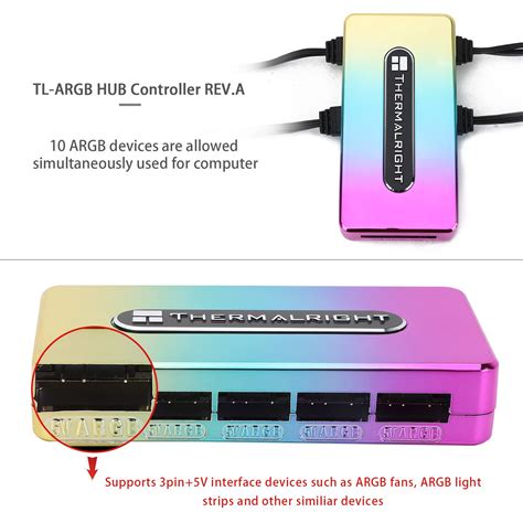 Buy Thermalright Integrated Argb Fan Hub Port Pin Pc Fan