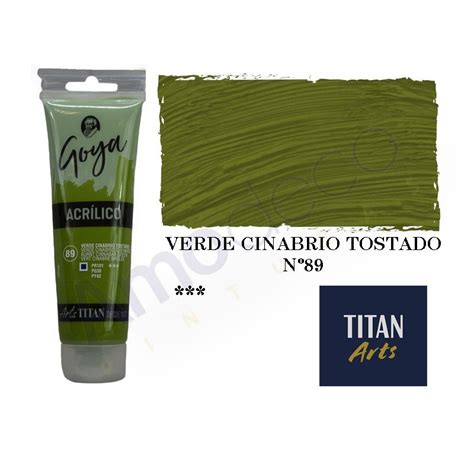 Acr Lico Goya Estudio Pintura Color Verde Vejiga N Titan Arts