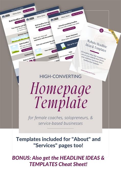 high converting homepage template april hiatt