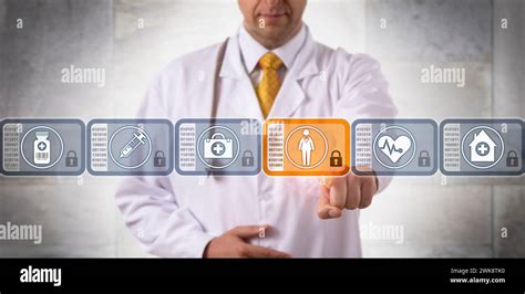 Secure Healthcare Information Network System Hi Res Stock Photography