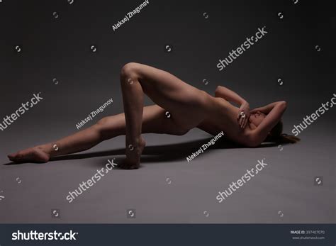 Flexible Girls Nude Photos Over Dark Stock Photo Shutterstock