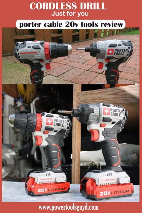 Porter Cable 20v Tools Review Porter Cable Cordless Drill Combo Kit