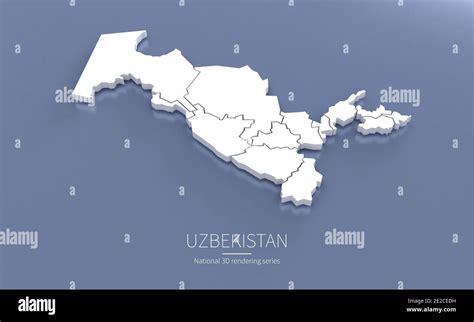 Uzbekistan Map 3d Rendering Maps Of Countries Stock Photo Alamy