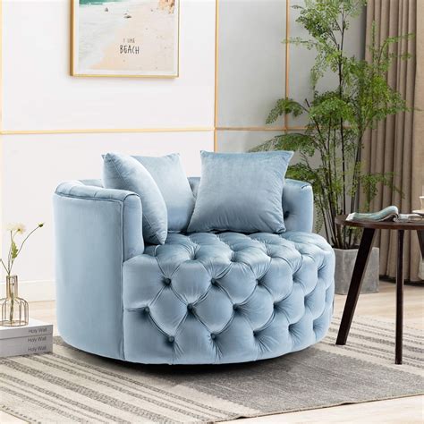 Oversized Round Swivel Chairs For Living Room Baci Living Room