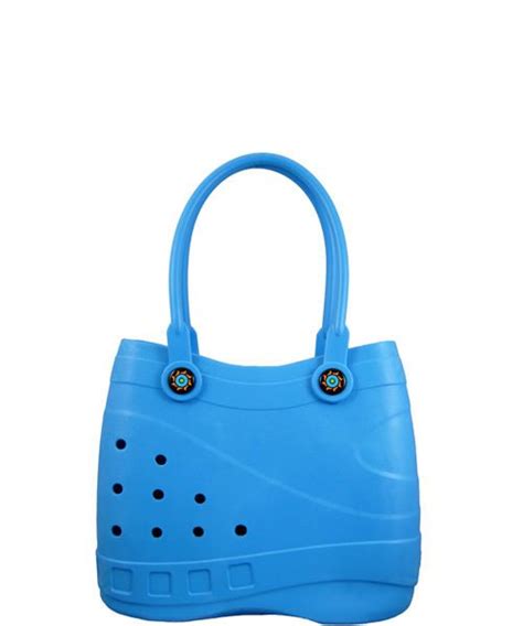 Mini sac crocs bleu pour les kids pour mettre leur doudou leur goûter