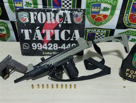 PMAM apreende submetralhadora e pistola de fabricação caseira SSP