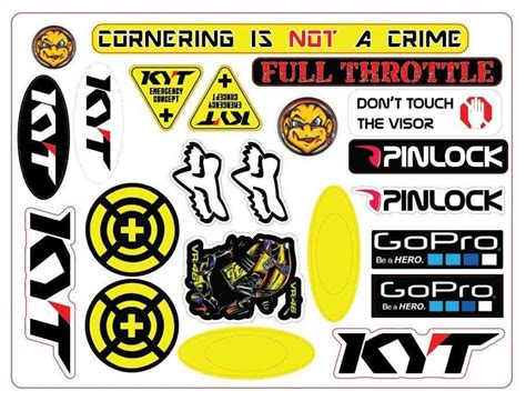 Kyt Pack Helmet Stickers Lazada Ph