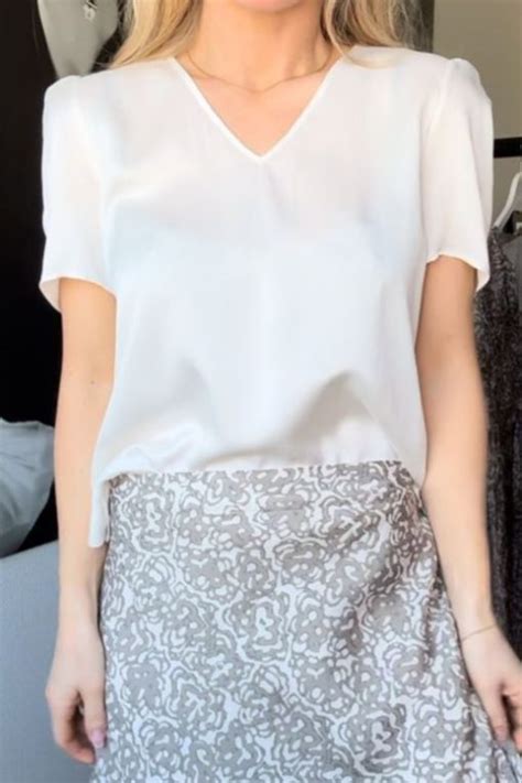 Ella Silkebluse Nude DIN VESKE AS