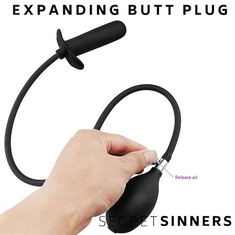 Expanding Butt Plug Anal Training Inflatable Dildo Sex Toy Masturbation Anus Anal BDSM Kinky By