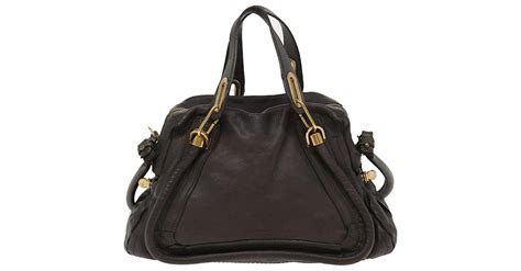 Chloé Paraty Cuir Gris Ref847998 Joli Closet