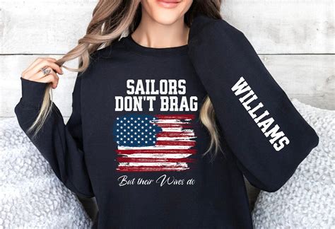 Sailors Wife Shirt Sailors Dont Brag Custom T For Sailors Wife Personalized Military Wife