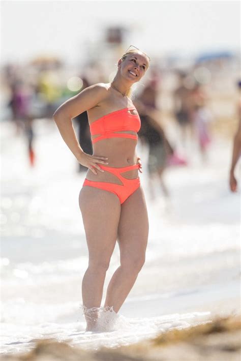 Sabine Lisicki In Bikini At The Beach In Miami Celeb Donut