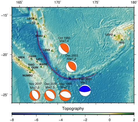 Major Tsunamigenic Earthquakes In The Vanuatu Subduction Zone From