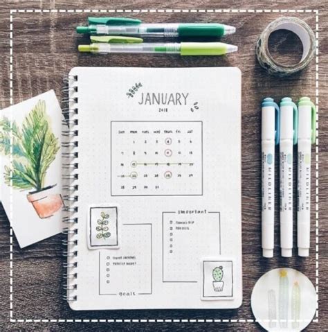 Bullet journal - как оформить ежедневник в точку [примеры ведения] 🌸
