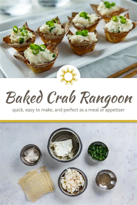 Crispy Oven Baked Crab Rangoon Recipe