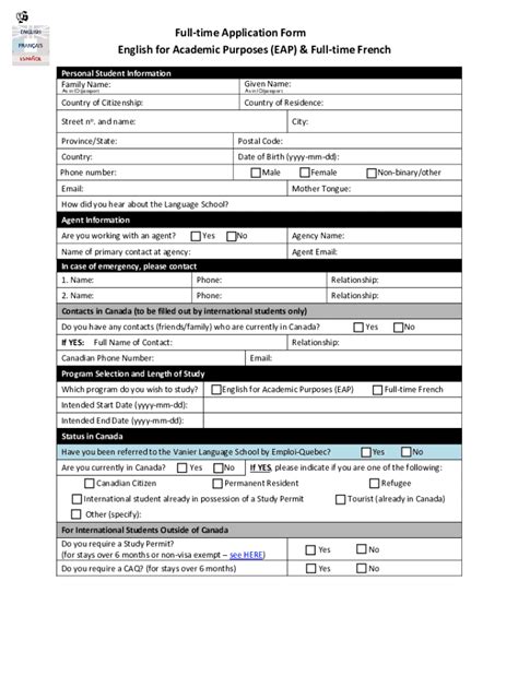 Fillable Online Application Form Eap Fax Email Print Pdffiller